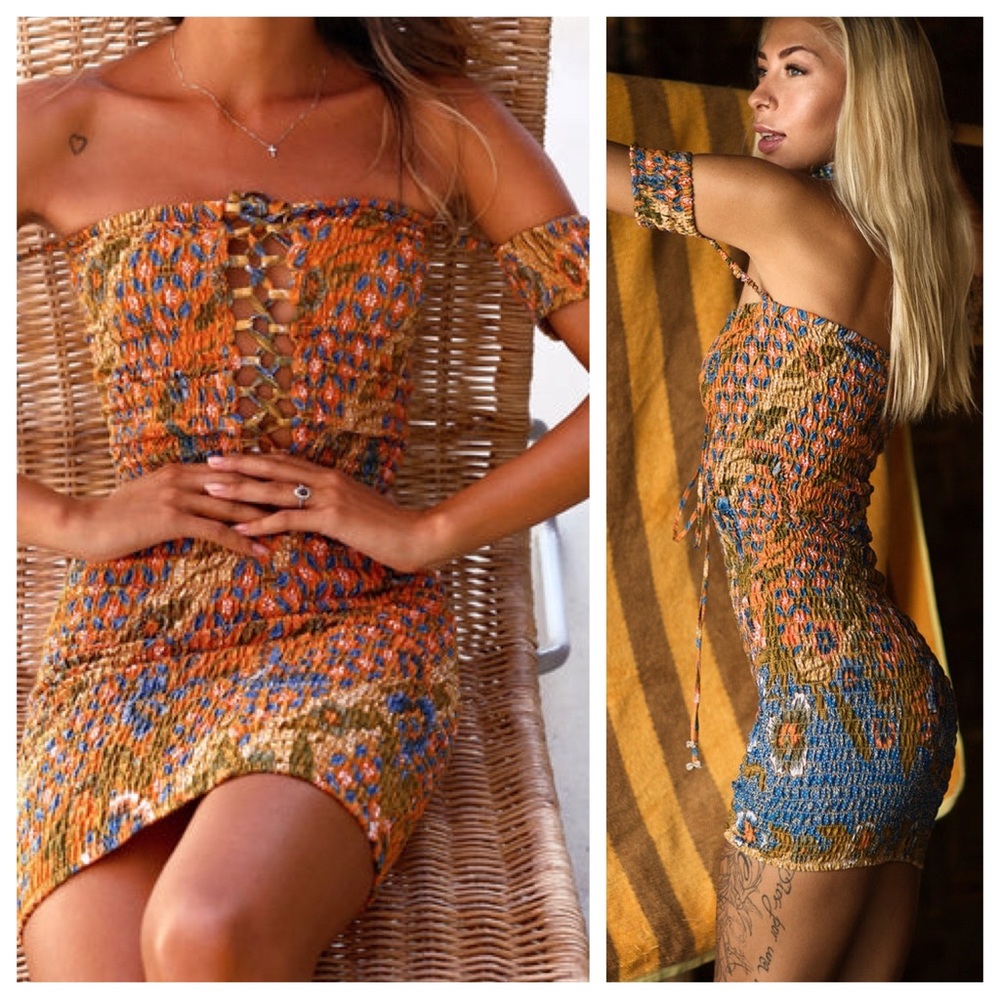 The Naked Tiger x Andi Bagus Bardot Batik Dress